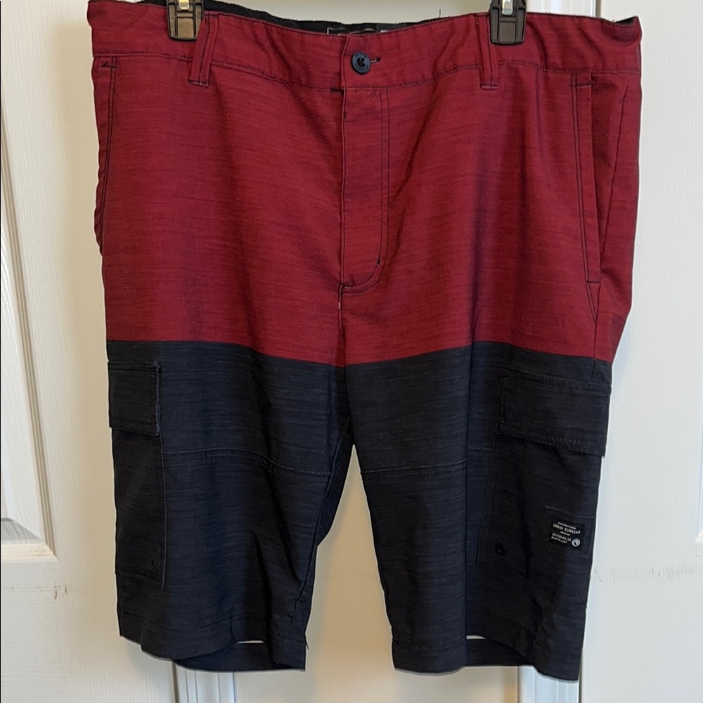 Men's Red and Black Pants